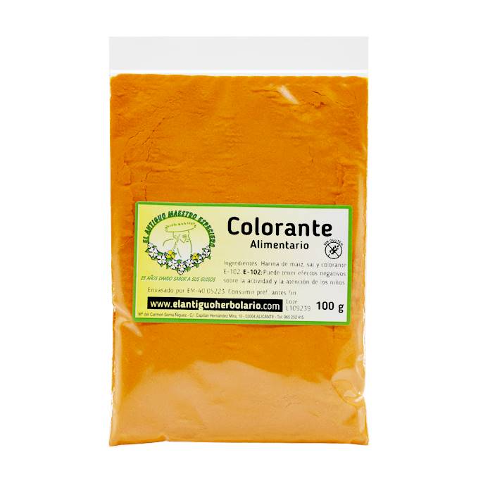 Colorante Alimentario 100 g - El Antiguo Herbolario