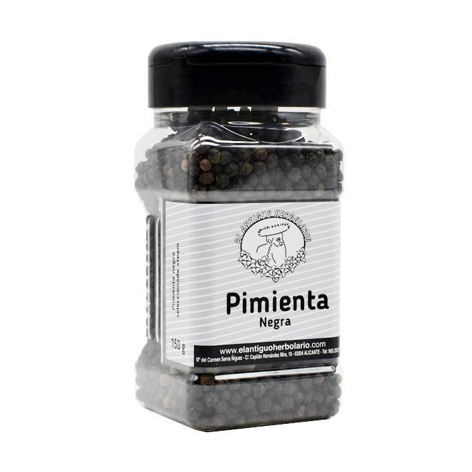 Pimienta Negra 150 y 400 g Tarro Especiero - El Antiguo Herbolario