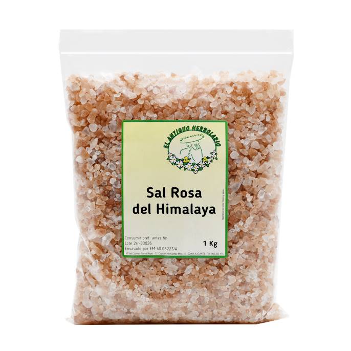 Sal Rosa del Himalaya Gruesa 1 Kg - El Antiguo Herbolario